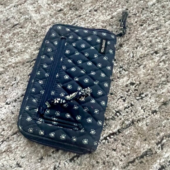 Vera Bradley blue floral Boho wallet long navy blue Excellet condition - Picture 11 of 13